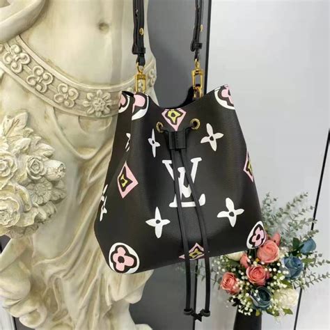 lv bucket bag black|lv bucket bag neonoe.